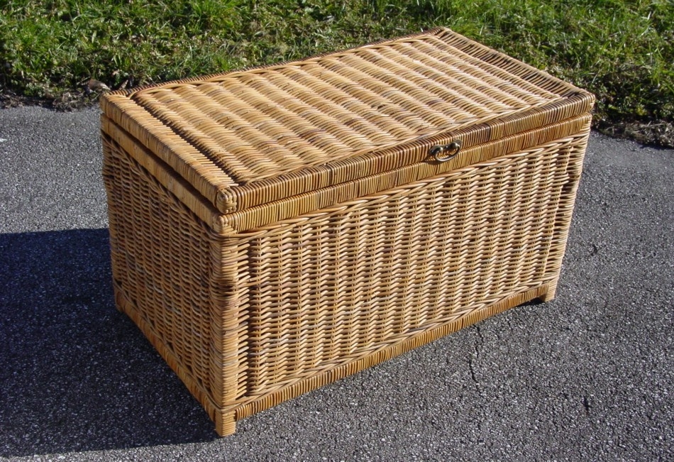 Set 2 Bauletti Rattan 39x18x33 Cm 261148